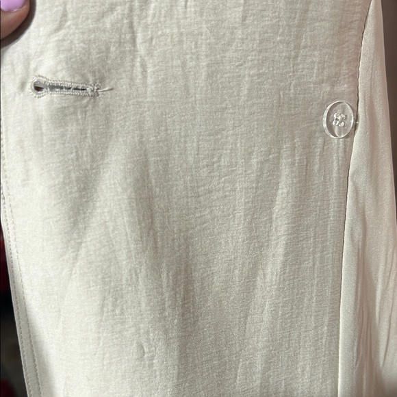 Chico's Light Beige Double-Breasted Trench Coat - Picture 6 of 14